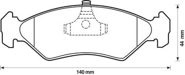 JURID FORD гальмівні колодки перед.Escort,Fiesta,Sierra JAPANPARTS арт. 571913J