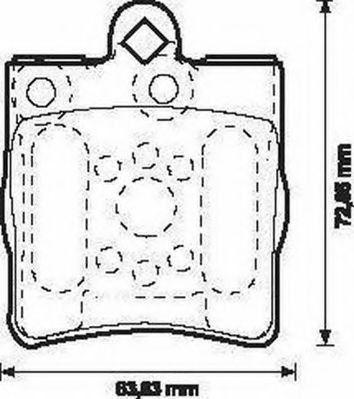 JURID DB гальмівні колодки задн. W202,203,210 DELPHI арт. 571925J