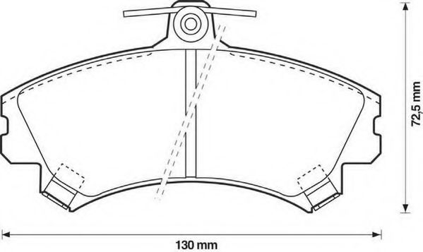 JURID Колодки гальмівні S40 V40 CARISMA ABS арт. 571940J