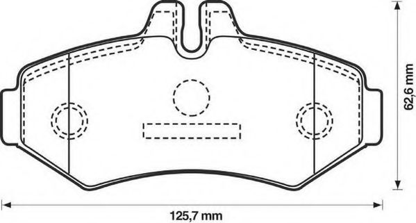 Комплект тормозных колодок дисковый тормоз