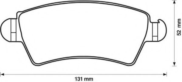 JURID CITROEN гальмівні колодки передн. Xsara 97-,Peugeot 206 BOSCH арт. 571965J