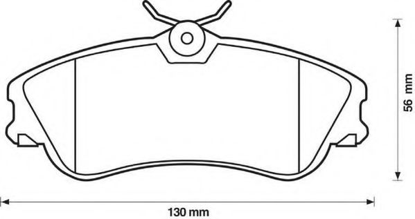 JURID CITROEN колодки гальмівні передні XSARA PICASSO 00- LPR арт. 571966J