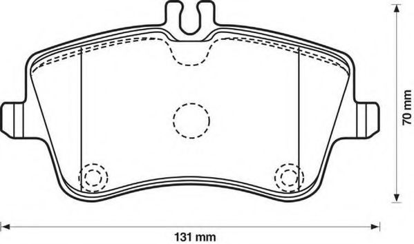 JURID DB гальмівні колодки передн.W203 00- BREMBO арт. 571987J