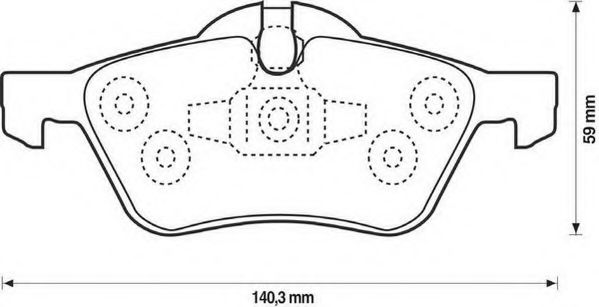 JURID BMW гальмівні колодки  передні Mini Cooper,One 01- BREMBO арт. 571992J