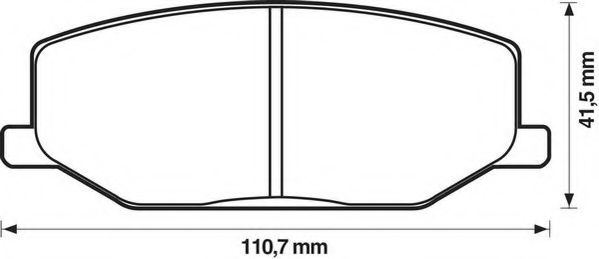 JURID SUZUKI Колодки тормозні передн. Jimny 98- BLUEPRINT арт. 572226J