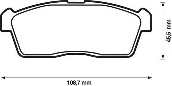 JURID SUZUKI гальмівні колодки передн. Ignis 03-,  Subaru Justy, Daihatsu Sirion, Charade BREMBO арт. 572471J