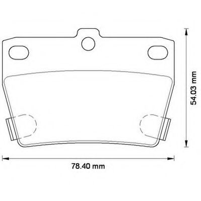 JURID TOYOTA гальмівні колодки задн.Rav 4 II 00- NIPPARTS арт. 572488J