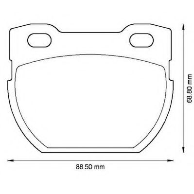 JURID LANDROVER гальмівні колодки задн.Defender 90- ICER арт. 572494J