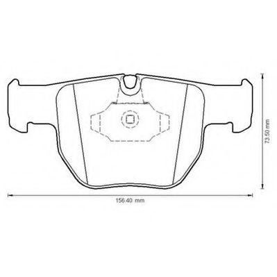 JURID LANDROVER гальмівні колодки передн. Range Rover III 02- BLUEPRINT арт. 572507J