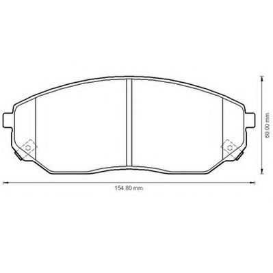 JURID KIA Тормозные колодки передн. Sorento 02- NISSHINBO арт. 572511J