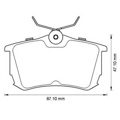 JURID TOYOTA гальмівні колодки задн. Corolla 1.4/1.9 00- ZIMMERMANN арт. 572520J