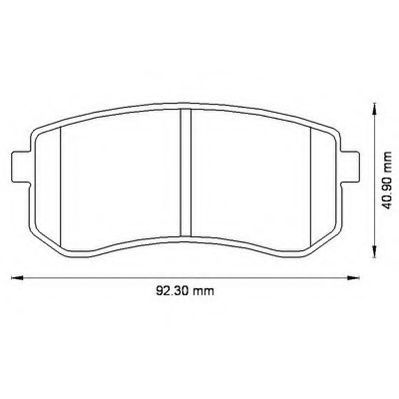 JURID HYUNDAI гальмівні колодки задн.i10 08-,Kia Picanto 04- WOKING арт. 572527J