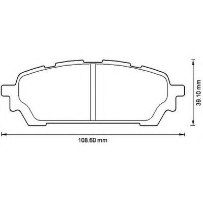 JURID гальмівні колодки задн. Subaru Forester 02-07 BOSCH арт. 572529J