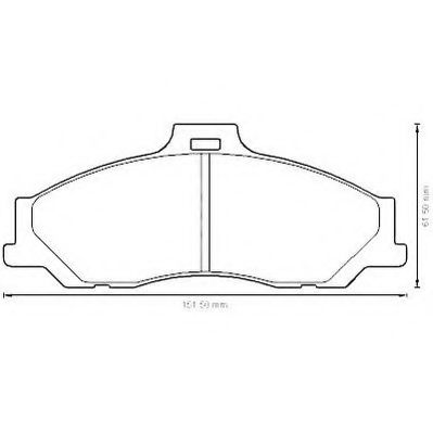 JURID MAZDA гальмівні колодки передні B-serie,BT-50,Ford Ranger 1.8/3.0 96- BLUEPRINT арт. 572537J