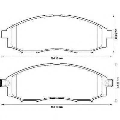 JURID NISSAN гальмівні колодки передн. Navara 02- FERODO арт. 572551J