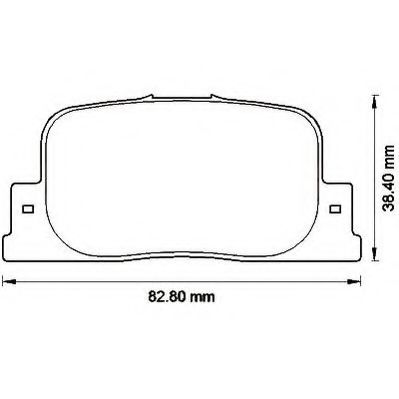 JURID TOYOTA гальмівні колодки задн.Camry CV2 96-,Camry MCV3 01- WOKING арт. 572559J