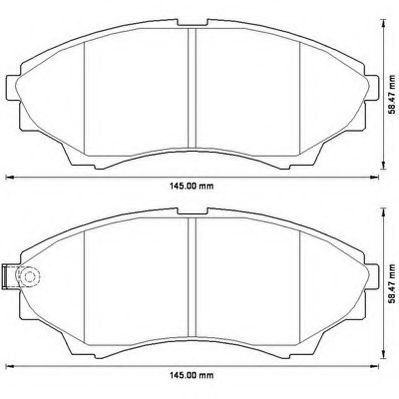 JURID FORD Тормозные колодки передн.Ranger,Mazda BT-50 99- FERODO арт. 572572J