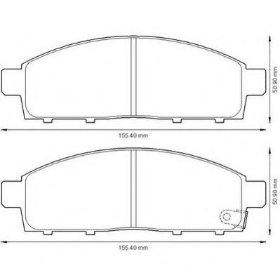 JURID гальмівні колодки передн. Mitsubishi L200 05 - DELPHI арт. 572574J