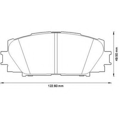 JURID TOYOTA колодки гальмівні дискові  YARIS 1.0 10-, YARIS / VIOS 1.3  05-13 TRW арт. 572578J