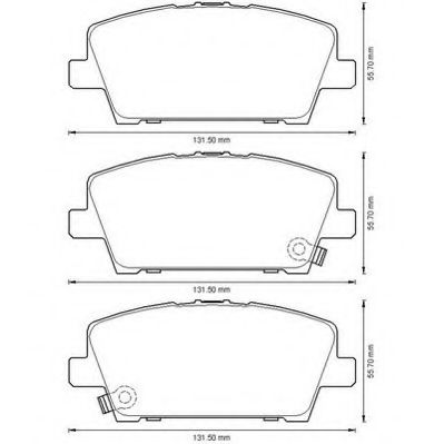 JURID HONDA гальмівні колодки передн.Civic 06- NIPPARTS арт. 572579J