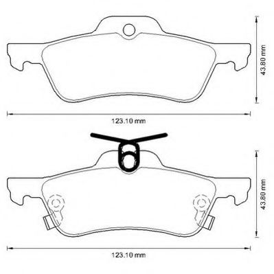 JURID гальмівні колод. задн. Toyota Yaris 05- BOSCH арт. 572588J