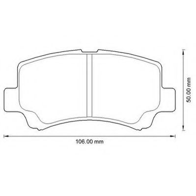 JURID SUZUKI Тормозные колодки дисковые Wagon R+ 97-00 BLUEPRINT арт. 572589J