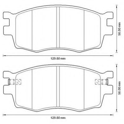 JURID HYUNDAI гальмівні колодки передн. Kia Rio 05-, Accent 06- HELLAPAGID арт. 572593J