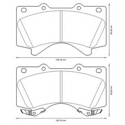 JURID TOYOTA колодки гальмів. передн.Land Cruiser 4.7/4.5d 08- ATE арт. 572599J