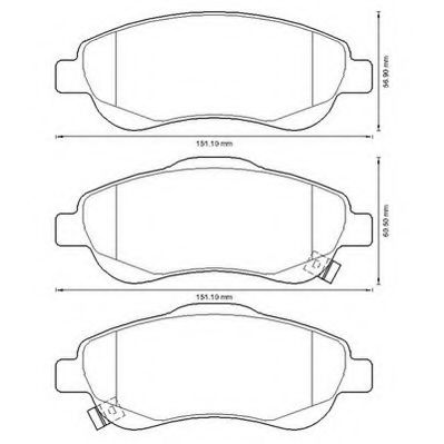 JURID HONDA гальмівні колодки передні CR-V 07- FRICTION MASTER арт. 572605J