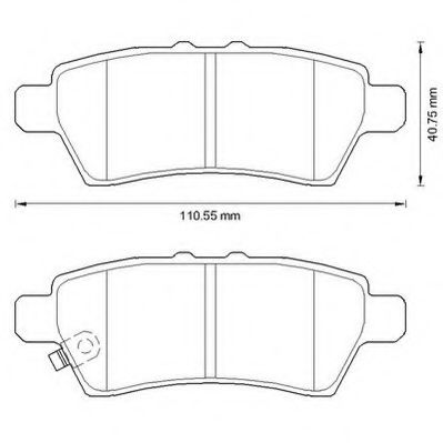 JURID NISSAN Тормозные колодки задн. Pathfinder 05 - ATE арт. 572610J