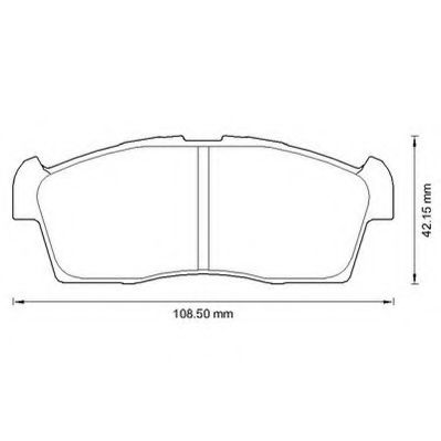 JURID SUZUKI Гальмівні колодки передн. Ignis 03-,Daihatsu Sirion, Charade DELPHI арт. 572611J