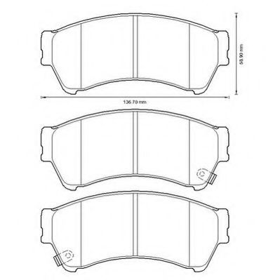 JURID MAZDA гальмівні колодки передн.Mazda 6 07- TRW арт. 572628J