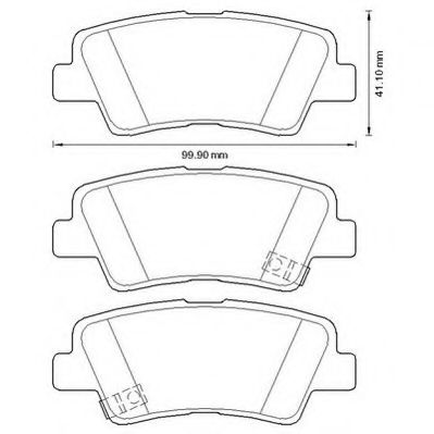 JURID KIA гальмівні колодки задн.Carens,Ceed,Soul,Hyundai i10,20,30,40,Tucson CIFAM арт. 572629J