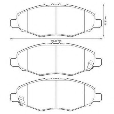 JURID TOYOTA гальмівні колодки передн.Hilux III 05- TRW арт. 572641J