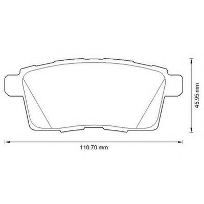 JURID MAZDA колодки гальм.задн.CX-7/9 FRICTION MASTER арт. 572644J