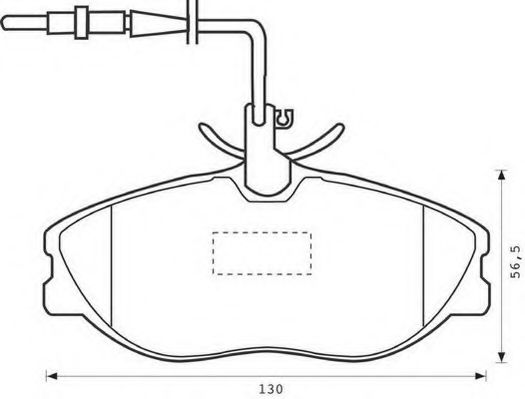 JURID PEUGEOT гальмівні колодки дискові 406 1,9-3,0 95- BOSCH арт. 573000J