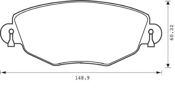 JURID FORD колодки гальмівні передні MONDEO 00- ROADHOUSE арт. 573013J