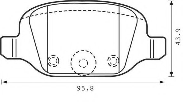 JURID FIAT гальмівні колодки задні Punto 99- ICER арт. 573019J