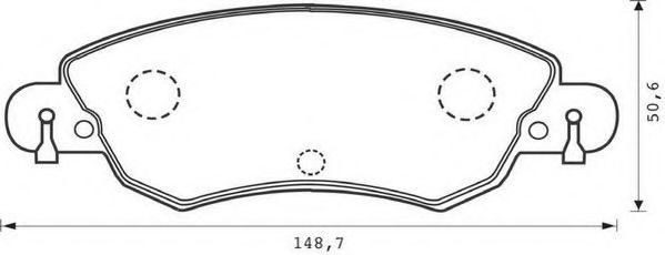 JURID гальмівні колодки передн. Citroen C5 2004- BREMBO арт. 573026J