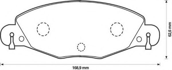 JURID CITROEN гальмівні колодки передні C5 2.2HDI-3.0 01- ABS арт. 573029J