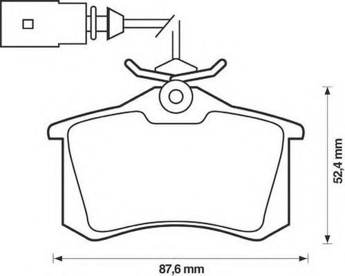 JURID FORD гальмівні колодки задні Galaxy, VW Sharan, SEAT ASAM арт. 573065J