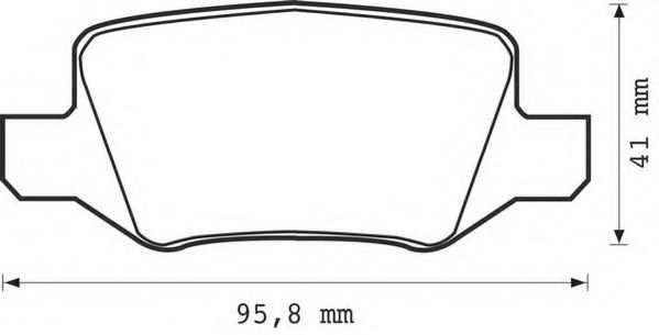 JURID гальмівні колодки задн. DB A-klasse(W168/169), B-klasse(W245), Vaneo TEXTAR арт. 573082J