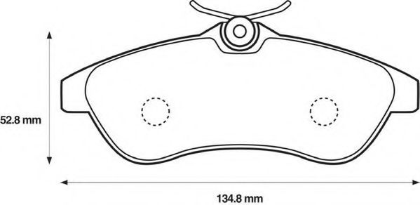 JURID гальмівні колодки перед.  CITROEN C2/3 BOSCH арт. 573084J