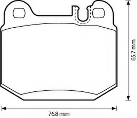 JURID DB Гальмівні колодки задн.ML163 BREMBO арт. 573147J