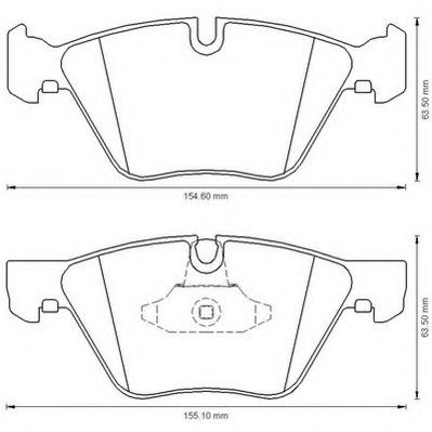 JURID BMW гальмівні колодки передн.5 F10 518d-528i 11- FEBIBILSTEIN арт. 573151J