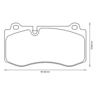 JURID DB гальмівні колодки передн.W211,221 06- BREMBO арт. 573178J