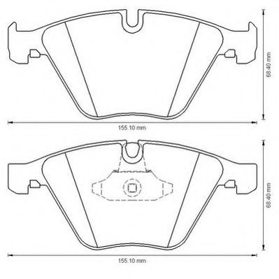 JURID BMW гальмівні колодки передн.3 E90,X1 E84 05- FEBIBILSTEIN арт. 573181J