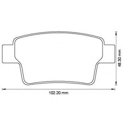 JURID CITROEN гальмів.колодки задн.C4 Picasso,Grand Picasso 06,Peugeot 408 10- ATE арт. 573194J