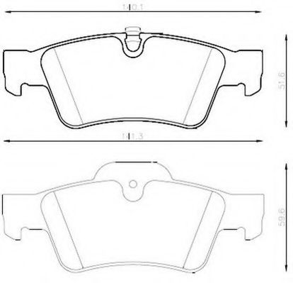 JURID DB гальмівні колодки задн.GL/ML W164,R251 BOSCH арт. 573202J