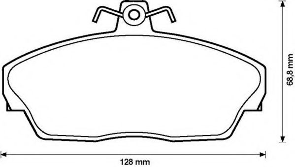 JURID LANDROVER Гальмівні колодки передн.Freelander 98- BREMBO арт. 573203J